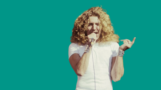 Image of robert plant from Led Zeppelin